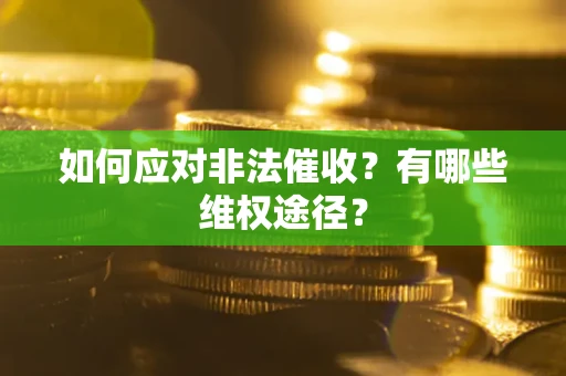 济南如何应对非法催收？有哪些维权途径？