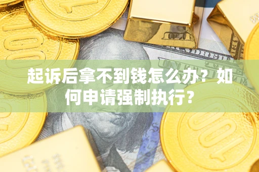 济南起诉后拿不到钱怎么办？如何申请强制执行？
