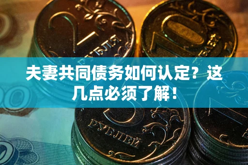 济南夫妻共同债务如何认定？这几点必须了解！
