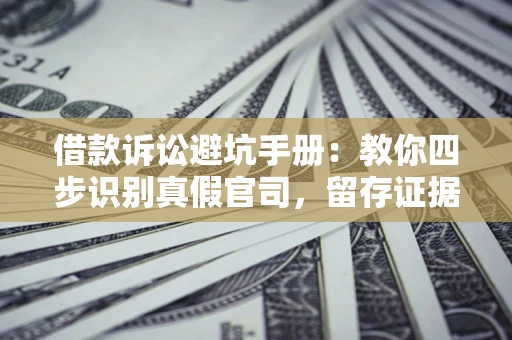 济南借款诉讼避坑手册：教你四步识别真假官司，留存证据不踩雷