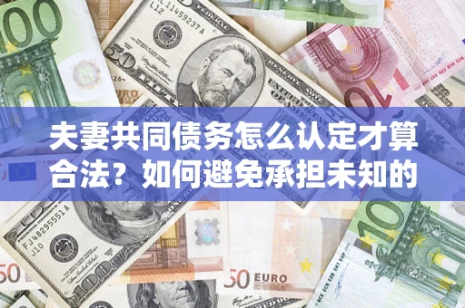 济南夫妻共同债务怎么认定才算合法？如何避免承担未知的债务风险？